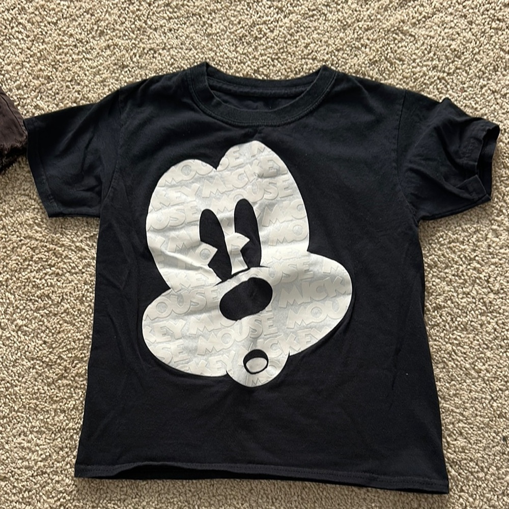 Disney Black and White Mickey Mouse Tee